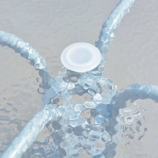 vidaXL Bistrobord gr&aring; 80x71 cm st&aring;l