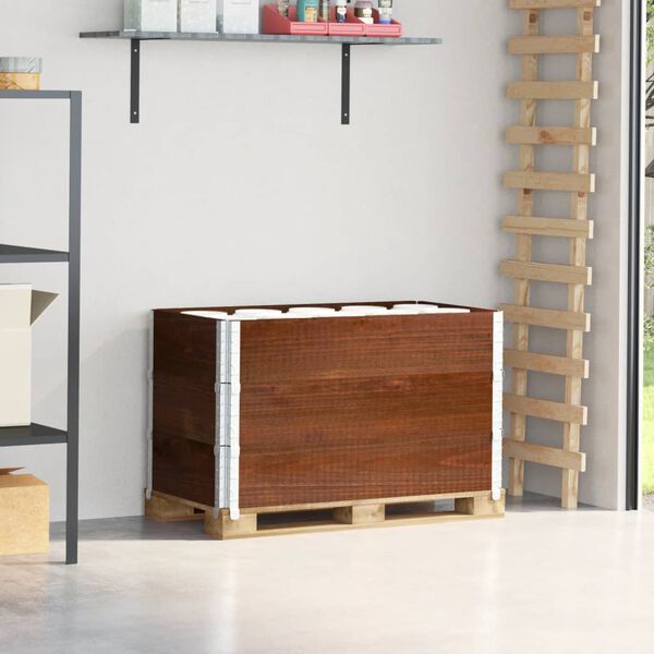 vidaXL Pallekarmer 3 stk brun 100x50 cm heltre furu