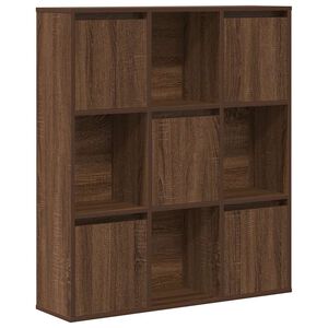 vidaXL Bokhylle brun eik 89x24x101,5 cm konstruert tre