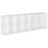 vidaXL Gabionkurv med deksel 600x100x200 cm galvanisert jern