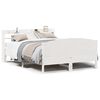 vidaXL Sengeramme uten madrass hvit 160x200 cm heltre furu