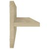 vidaXL Vegghyller 4 stk sonoma eik 60x11,5x18 cm konstruert tre