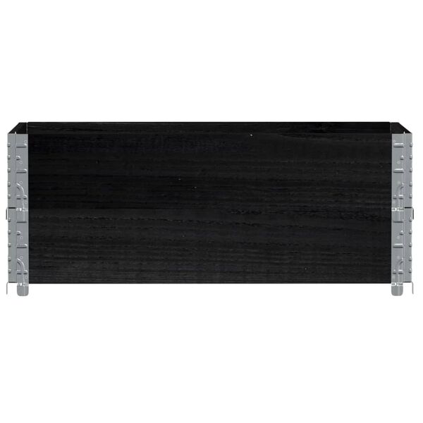vidaXL Hageplantekasse svart 100x50 cm heltre furu