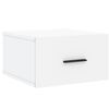 vidaXL Veggmontert nattbord hvit 35x35x20 cm