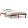 vidaXL Sengeramme uten madrass voksbrun 120x190 cm heltre furu