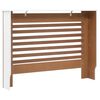 vidaXL Radiatordeksel hvit 112x19x81,5 cm MDF