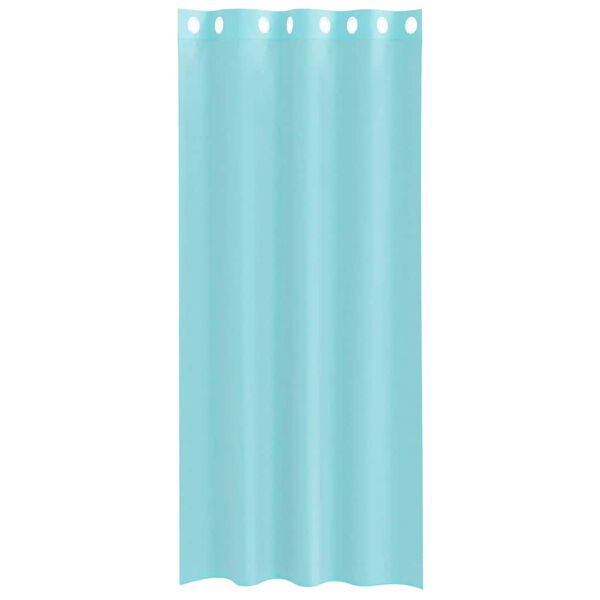 vidaXL Voilegardiner med grommets 2 stk turkis