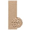 vidaXL Teppe ZIZUR beige 200x200cm jute-utseende innend&oslash;rs og utend&oslash;rs