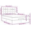 vidaXL Ottoman sengeramme med madrasser m&oslash;rkegr&oslash;nn 140x200cm fl&oslash;yel