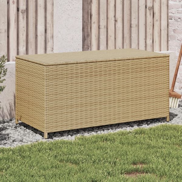 vidaXL Putekasse blandet beige 190L cm polyrotting