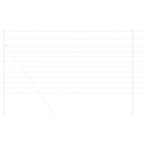 vidaXL Jordegjerde s&oslash;lv 25 x 1,2 m Galvanisert st&aring;l