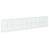 vidaXL Gabionkurv med deksel 1000x50x200 cm galvanisert jern