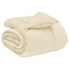 vidaXL Vinter Dynen Quilted Krem 135 x 200 cm Mikrofiber