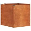 vidaXL H&oslash;ybed rust 129x129x77 cm cortenst&aring;l