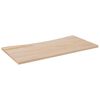 vidaXL Skrivebord 100x50x2,5 cm heltre furu