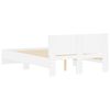 vidaXL Sengeramme med hodegavl hvit 120x200 cm