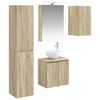 vidaXL Baderomsskapsett 5 pcs Sonoma eik 50 x 14,5 x 70 cm