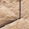 vidaXL Flossteppe med lang luv NAVARRA beige 240x240 cm polyester