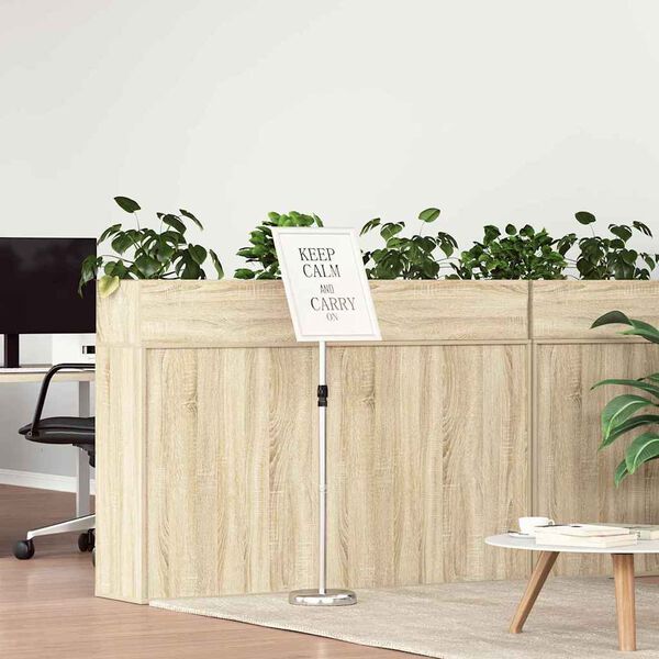 vidaXL Messe Utstillinger s&oslash;lv 25 x 25 x 125 cm Aluminium