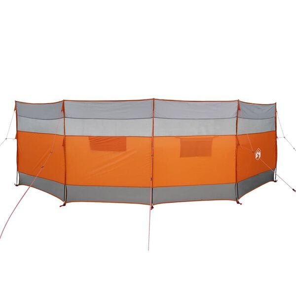 vidaXL Vindskjerm for camping gr&aring; og oransje 510x153 cm vanntett