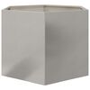 vidaXL Plantekasse sekskantet 69x60x45 cm rustfritt stål