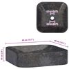 vidaXL Vask 40x40x10 cm marmor svart