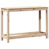 vidaXL Pottebord med hylle 108x35x75 cm heltre furu