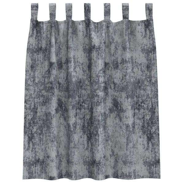 vidaXL Fløyel Gardiner med gardiner 2 pcs Sølvgrå 140 x 140 cm Fløyel