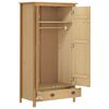 vidaXL Garderobeskap 2 dører Hill 89x50x170 cm heltre furu