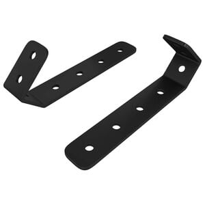 vidaXL Kroker 2 stk. Svart M5 x 110 mm Jern