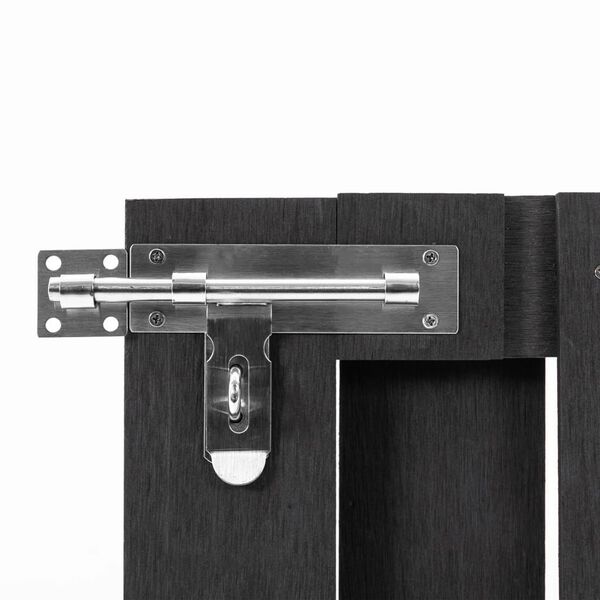 vidaXL Hageport WPC 100x60 cm grå