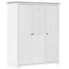 vidaXL Garderobe BODO hvit 146x53,5x173 cm heltre furu