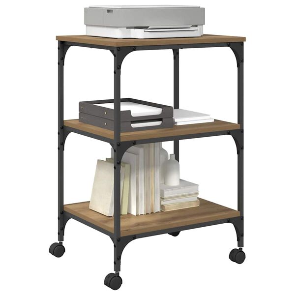 vidaXL Skiverstativ Artisan Eik 50 x 41 x 75 cm Konstruert tre