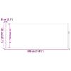 vidaXL Uttrekkbar sidemarkise 120 x 300 cm brun