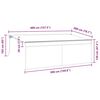 vidaXL Innvendbar Markise Antrasitt 400 x 200 cm stoff