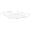 vidaXL Hylleplater 8 stk hvit 40x50x1,5 cm sponplate