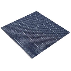 vidaXL Teppeflis Stripete Bl&aring; 50 x 50 cm 20 stk. PP og Bitumen