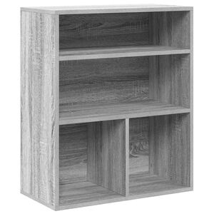 vidaXL Bokhylle gr&aring; sonoma 60x30x71,5 cm konstruert tre