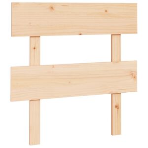 vidaXL Sengegavl 78,5x3x81 cm heltre furu