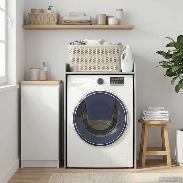 vidaXL Vaskemaskin skap Gr&aring; Sonoma 67,5 x 48 x 97 cm Konstruert tre