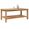 vidaXL Kaffebord Brun 110 x 55 x 45 cm Heltre teak