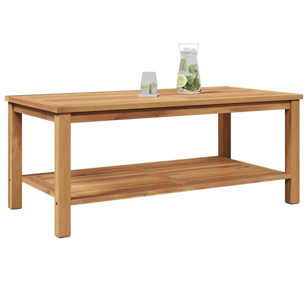 vidaXL Kaffebord Brun 110 x 55 x 45 cm Heltre teak