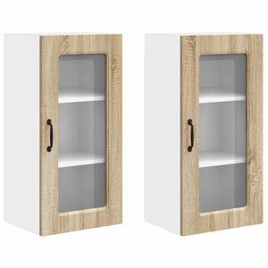 vidaXL Oppvaskmaskin-panel Kalmar 2 stk. Sonoma eik Konstruert tre