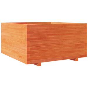 vidaXL Plantekasse voksbrun 90x90x49,5 cm heltre furu