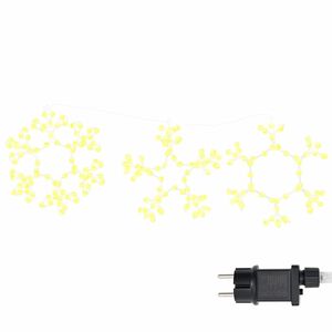 vidaXL Jule Sn&oslash;fnugg 252 LED-lys Varmhvit 44,5 x 38 cm PVC
