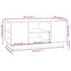 vidaXL Salongbord 90x49x40,5 cm heltre furu