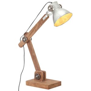 vidaXL Industriell bordlampe s&oslash;lv rund 58x18x90 cm E27
