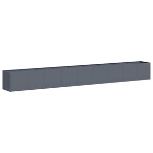 vidaXL Plantekasse antrasitt 360x40x40 cm kaldvalset st&aring;l