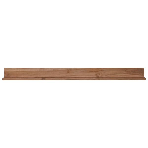 vidaXL Vegghyller 2 stk 120x10x10 cm heltre teak