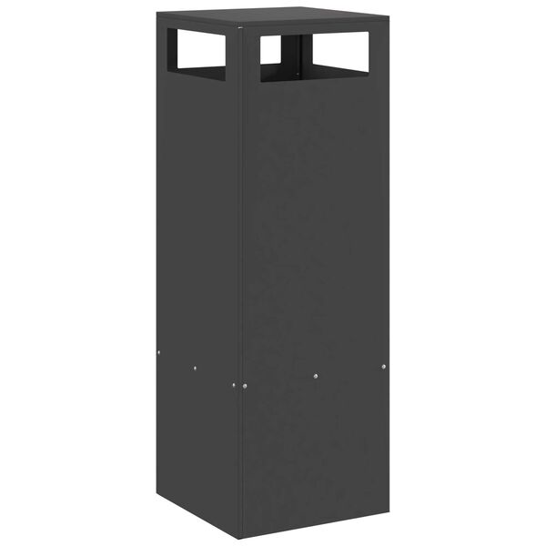 vidaXL Bålplass Svart 35 x 35 x 100 cm Stål